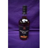 A bottle of Highland Park 12 year old Single Malt Scotch Whisky, early 2000's bottling, 40% vol,