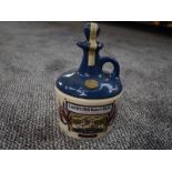 A ceramic flagons of Lambs 100 Navy Rum, HMS Warrior, Extra Strong, 750ml, 57% vol