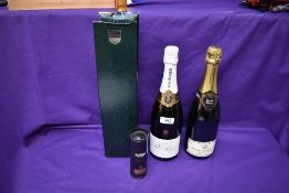 A bottle of Pol Roger Reserve Champagne, 12% vol, 75cl in card box, a bottle of Beaumont Des