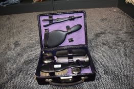 An vintage T&H Altham & son, Penrith ladies travel set around early 20th century having ebony