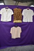 A selection of vintage 1950s blouses.