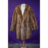 A vintage Honey blonde mink coat having Blackpool furriers label.