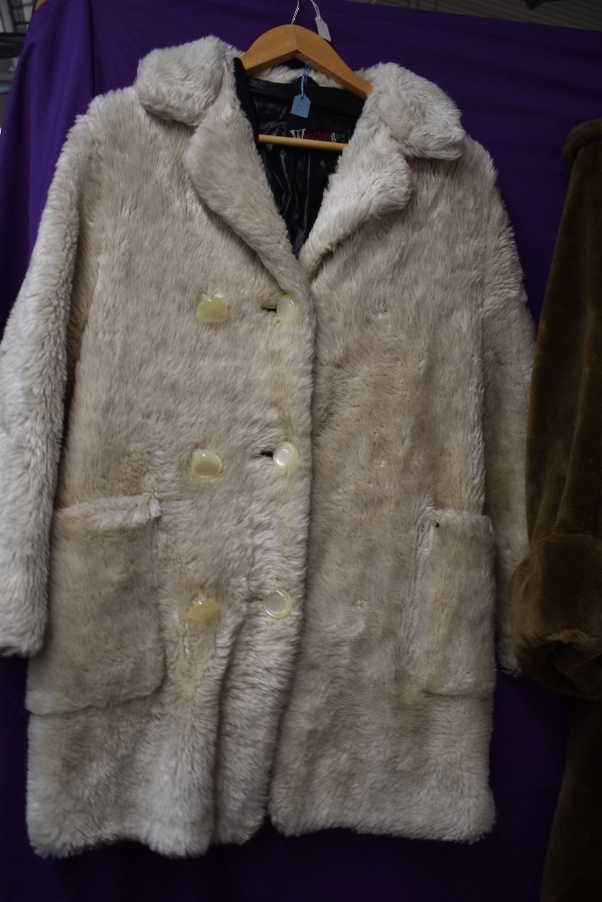 Three vintage faux fur coats. - Image 4 of 5