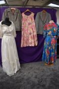 A mixed lot of vintage ladies clothing.