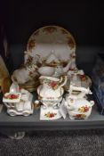 A selection of ceramics including Royal Albert OCR and Cottage Rose