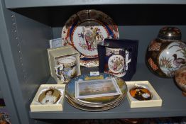 A selection of Nelson and Napolean related ceramics including Royal Worcester