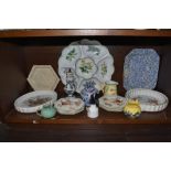 A selection of kitchen wares including Royal Worcester and Portmeirion