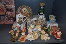 A selection of Cherished Teddies figures and figurines some having boxes