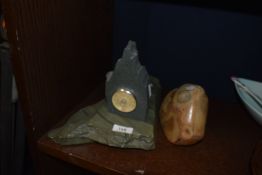A selection of natural history rocks and one fossil