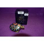 A Royal Crown Derby Paperweight Terrapin, boxed with Gold Stopper