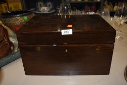 An early 20th century writers case or storage box