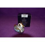 A Royal Crown Derby Paperweight Collectors Guild Duckling, boxed with Gold Stopper