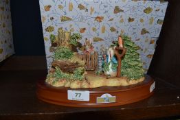 A figure base by Border Fine Arts Beatrix Potter and Peter Rabbit related with box