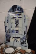 A sci fi life size card cut out for R2 D2 Starwars dated 1997