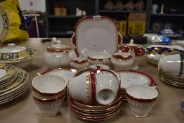 A part tea service by Aynsley in the Durham design 32 pieces in total