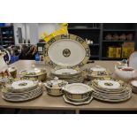 A part dinner service by Wedgwood in the Nanette design