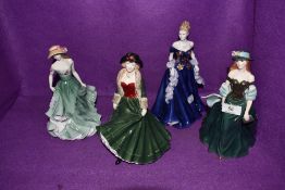 A selection of figures and figurines by Royal Worcester and Doulton etc