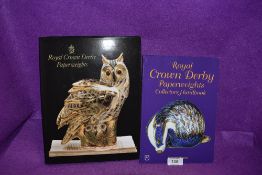 Two Royal Crown Derby Paperweight collectors books