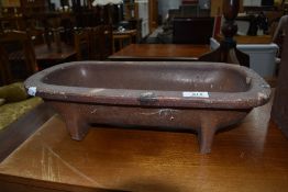 A traditional clay trough of small proportions, width approx. 43cm