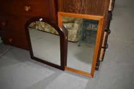 Two vintage wall mirrors