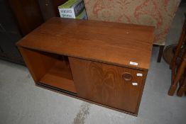 A vintage ladderax or similar teak effect record cabinet , approx. 82 x 44 x 41cm