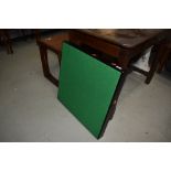 A traditional folding coffee table, labelled Vono, possibly restored to a very nice condition, green