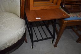 A vintage coffee table style trolley having wire undershelf, approx. 92 x 41cm