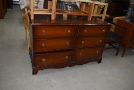 A reproduction Regency style chest of six drawers, by Reprodux , dimensions approx. W125cm D61cm