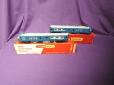 Two Triang Hornby 00 gauge Diesel Pullman Motor Cars, both boxed R556, three Triang Hornby Pullman