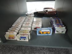 Thirty Three Lledo Days Gone diecasts, eight Oxford diecasts along with a Classic Malta Bus diecast,