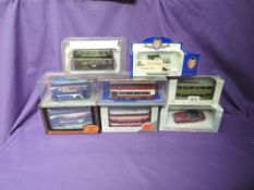 Eight modern diecasts comprising of four EFE and two Corgi Limited Edition buses, Oxford Kerry