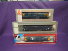 Three Lima 00 gauge Diesel Intercity Locomotives, Broadlands 73142, boxed 205270, Royal Scots Grey