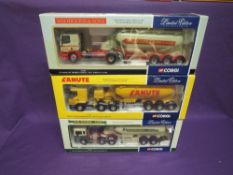 Three Corgi Limited Edition 1:50 scale diecasts, W.H.Higgins & Sons Set 75903, windows attached,