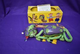 A 1970's/1980's Pelham Puppet, Sea Monster A13 in original yellow window display box