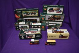 A collection of Corgi Eddie Stobart diecasts comprising boxed sets 07402, 11601, 1430318801,