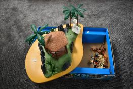 A 1990's Playmobile Turtle Cove Pirate Tropical Treasure Island Playset 3799, with box, not