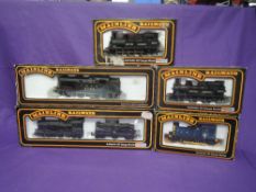 Five Mainline 00 gauge, 0-6-2 LNER Tank Locomotive 4744, boxed 954158, 0-6-0 Loco & Tender 2213,