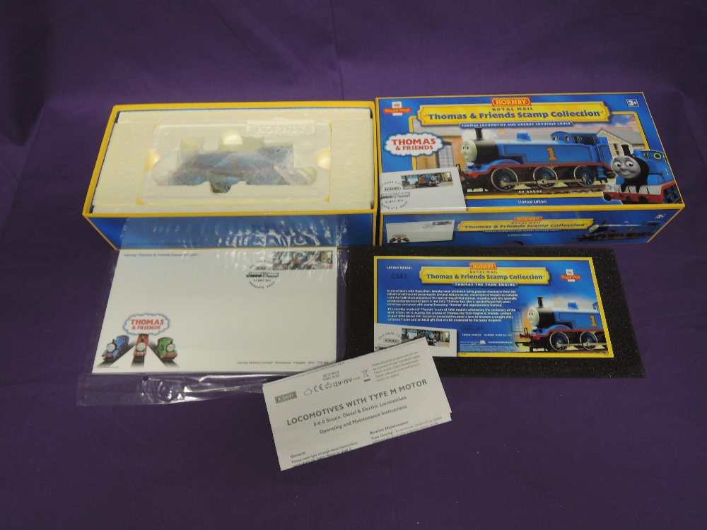 A Hornby Limited Edition Royal Mail Thomas & Friends Stamp Collection, 0-6-0 Thomas Locomotive