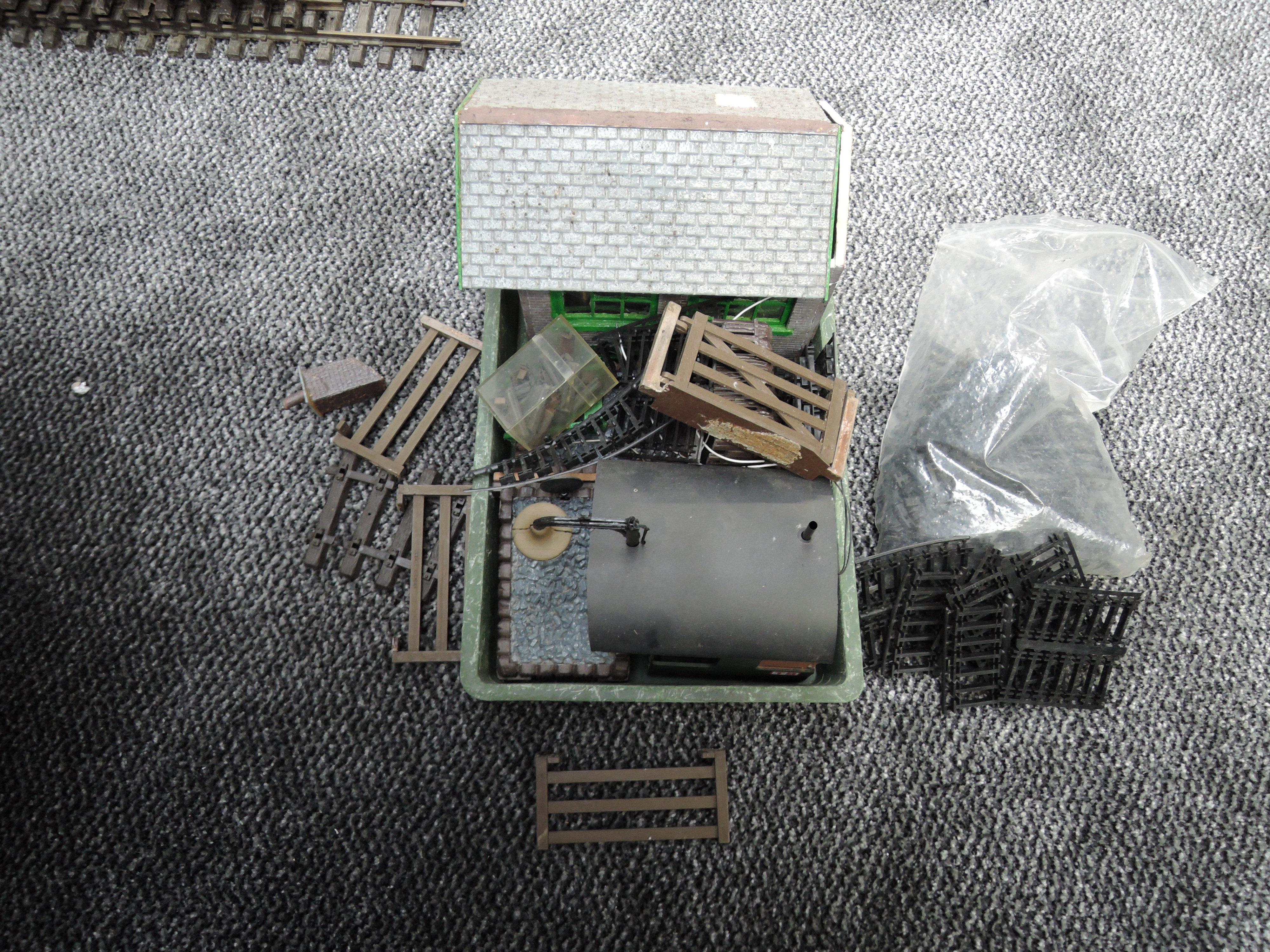 A large collection of LGB Lehmann Gross Bahn G scale track, points, accessories and control unit, - Image 5 of 10