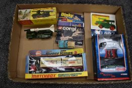 A Dinky Supertoys diecast, Honest John Missile Launcher 665 with missile present, boxed, a