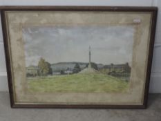 A watercolour, J O'Donnel, Inglewhite, signed and dated 1979, 25 x 34cm, plus frame and glazed, a