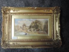 A watercolour, Samuel Brough, country landscape, signed and dated 1852, and attributed verso, plus