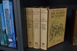 Art Biography. The Autobiography of Sir Alfred Munnings. Museum Press: 1950-52. Three volumes, in