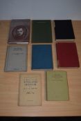 Geoffrey H. Crump. A selection. Some signed and/or presentation copies. (8)