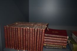 Literature. The Temple Shakespeare. 38 volumes. London: J. M. Dent. Original maroon limp leather.