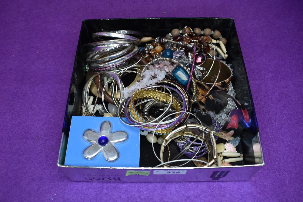 A selection of costume jewellery bracelets and bangles