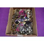 A selection of costume jewellery including necklaces, bracelets, bangles etc