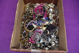 A selection of costume jewellery including necklaces, bracelets, bangles etc