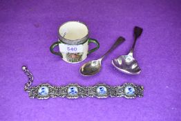 A Victorian silver spoon having shaped and nipped bowl, London 1863, Thomas Smily, an HM silver