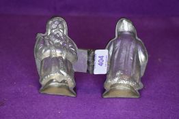 An early confectionary or chocolate makers mold of Santa Claus or Father Christmas approx 12cm